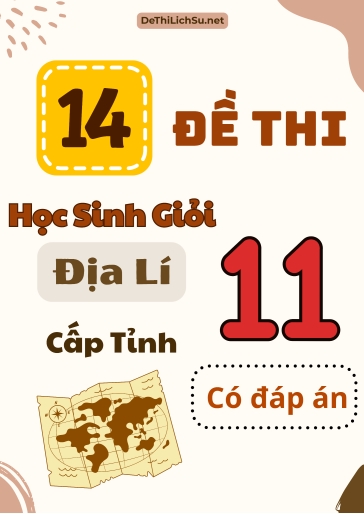 Bộ 14 Đề thi Học sinh giỏi Địa lí 11 cấp Tỉnh (Có đáp án)